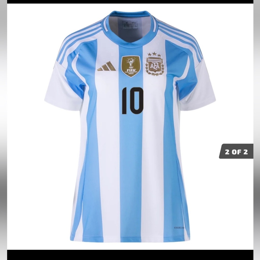 Adidas Women's Replica Messi Argentina Home Jersey 2024